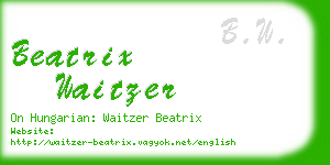 beatrix waitzer business card